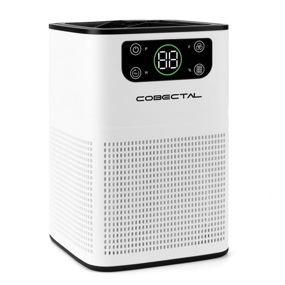 Cobectal HEPA Air Purifier for Smoking, Aroma Purification, 24dB ZQA-3000A Coverage 300 Sq Ft, White