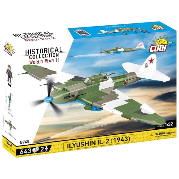 Cobi Toys 636-Piece HC WWII Ilyushin IL-6 7/12ft Sturmowik