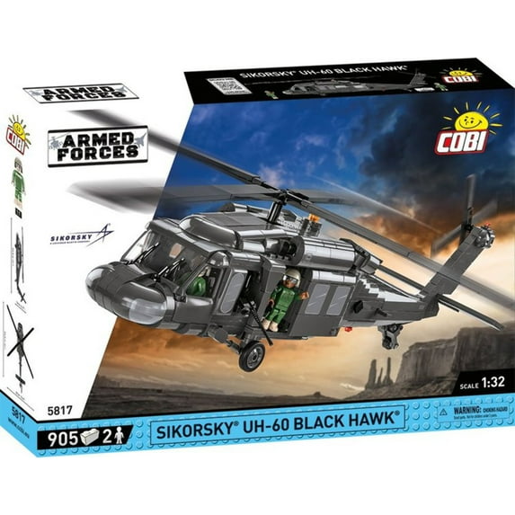 COBI Armed Forces SIKORSKY UH-60 Black Hawk Helicopter Model Building Block Set # 5817