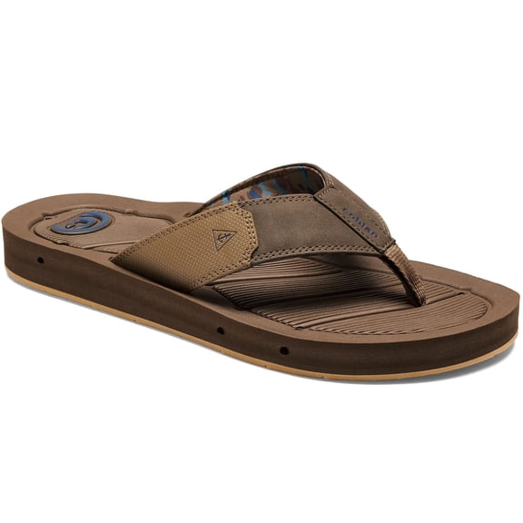 COBIAN Adult Male Draino 3 Flip-Flop Sandals, Color: Brown, Size: 08 (HBD23-200-08)