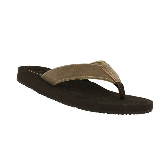 COBIAN Adult Male Floater 2 Flip Flop Sandals, Color: Mocha, Size: 10 (FLT18-203-10)