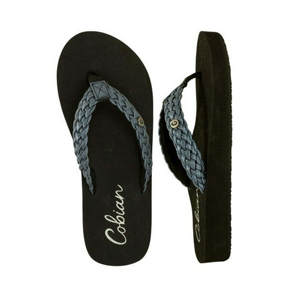 Cobian® Women's Braided Bounce Flip Flop, Size 6 (in Indigo)