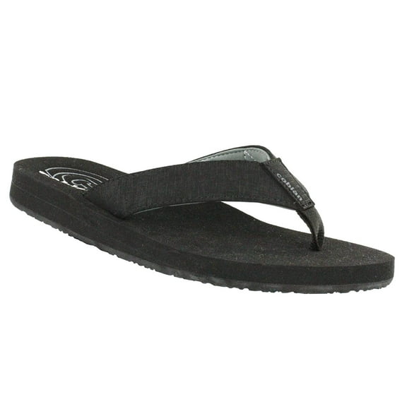 COBIAN Adult Male Floater 2 Flip Flop Sandals, Color: Black, Size: 13 (FLT18-001-13)