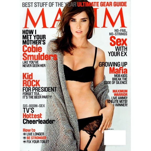 Cobie Smulders Maxim Cover Poster 27In x 36In Art Poster 24x36 Multi-Color Square Adults Poster Time