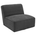 thumbnail image 1 of Cobie Upholstered Armless Swivel Chair Dark Charcoal, 1 of 10