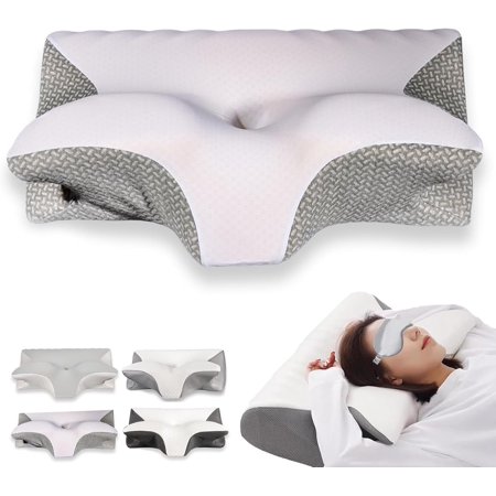 Cobio-Cobio Contour Relief Pillow, Restrelief Premium Ergonomic Pillow, Tildreams Memory Foam Neck Pillow, Ornatera Contoured Ergonomic Neck Support Pillows for Side,Back,Stomach Sleeper