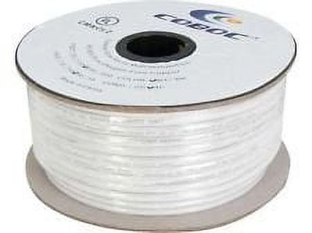 Coboc - SPW-CL2-2C16-500-WH - 500ft 16AWG CL2 Rated 2-Conductor Enhanced Loud Oxygen-Free Copper OFC Speaker Wire Cable (For In-Wall Installation)