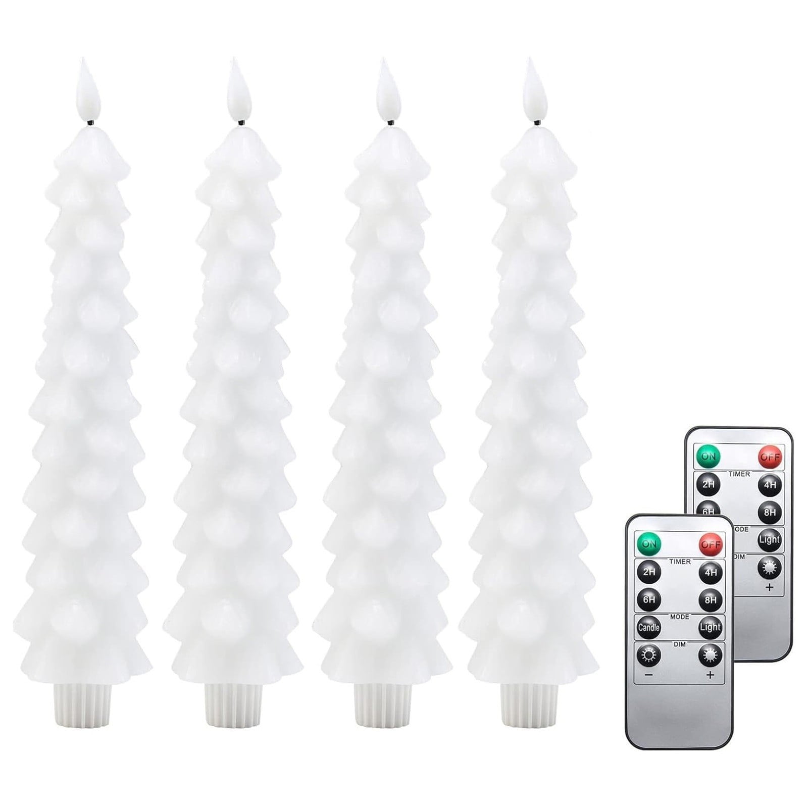 Cobowsici LED Flameless Taper Candles Battery Operated with Remote and