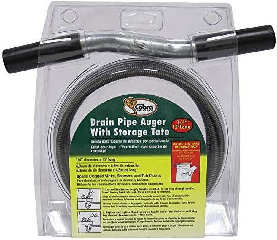 Cobra 15 ft. L Drain Pipe Auger