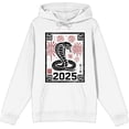 thumbnail image 1 of Cobra 2025 Adult White Long Sleeve Hoodie-Medium, 1 of 6