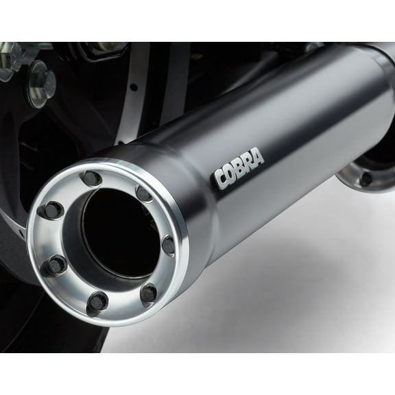 Cobra 3" Black Slip-On Mufflers w/Race-Pro Tips (6052B)