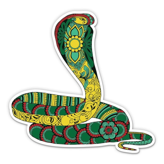 Cobra - 3" Vinyl Sticker - For Car Laptop Water Bottle Phone - Waterproof Decal