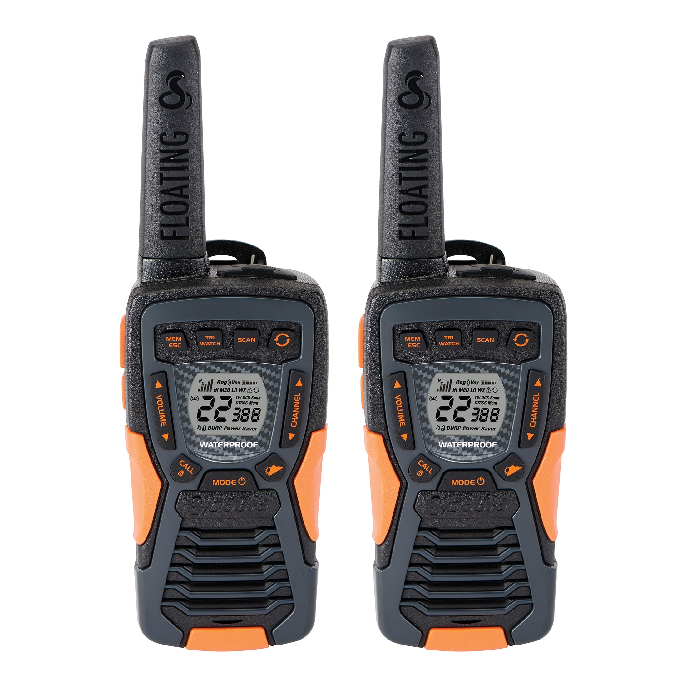 Cobra ACXT1037R-FLT Waterproof Walkie Talkies - Rechargeable, 37