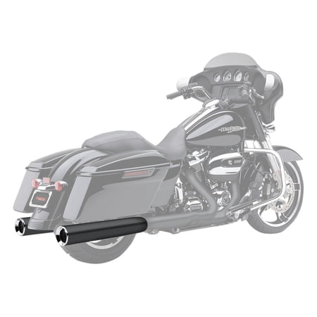 Cobra 4.5" PowrFlo Raven Black Slip-On Mufflers (6214RB)