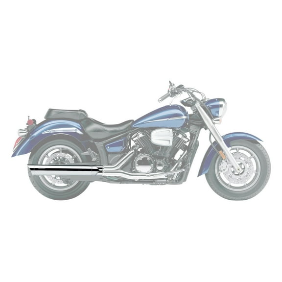 Cobra 4" Chrome Scallop Tip Slip-On Exhaust Mufflers (2275)