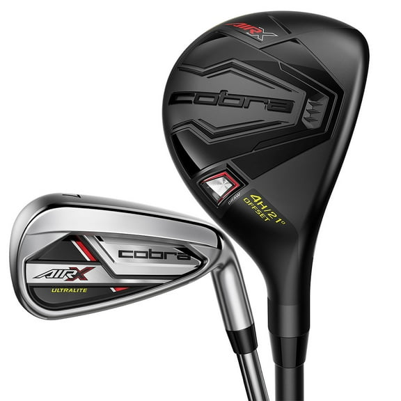 Cobra Golf Men Air X 2 Combo Set 4-5 Hybrid 6-PW Iron Graphite Regular Shafts - Right-Handed