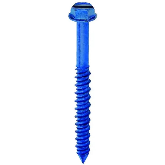 100 Flat Head Split Drive Anchors - 1/4" X 3" Concrete Nail-In Anchors, Zinc Coated Steel