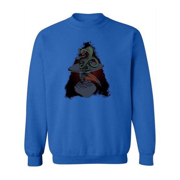 Cobra And Plague Doctor Sweatshirt Men -Image by Shutterstock, Male XX-Large