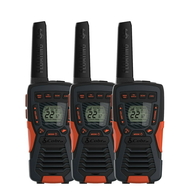 Cobra CXT1095 3PH Emergency TwoWay Radios (3Pack) IP67 Certified