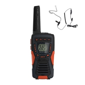 Cobra Electronics CXT1095 22-Channel Two Way Radio with Surveillance Headset, Black & Red