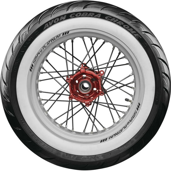 Cobra Chrome Whitewall Front Tire (150/80R-16)
