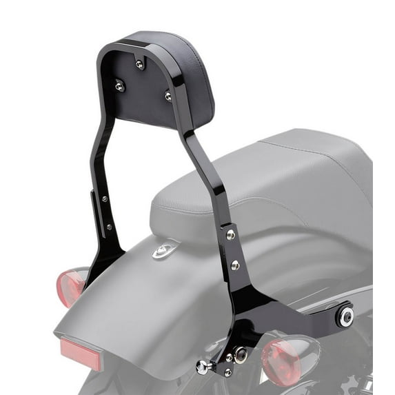 Cobra Detachable 11" High Square Pad Black Sissy Bar Backrest Kit (602-2021B)