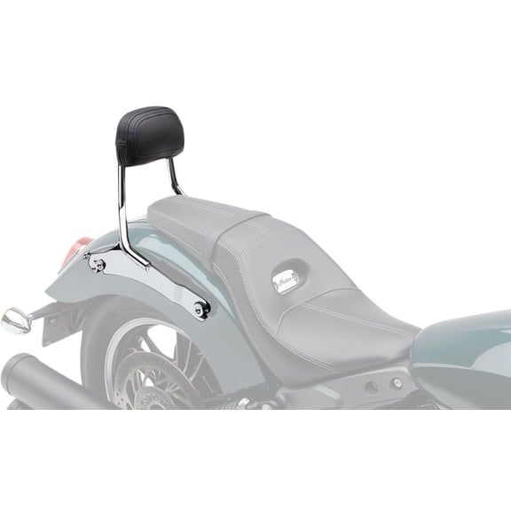 Cobra Detachable Chrome Backrest for Two Up Seats (502-2210)