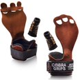 thumbnail image 1 of Cobra Grips Cross Training Grips Best Gymnastics Grips Keep Your Hands Free From Blisters & Callouses Pullups Weight Lifting Chin Ups, Brown - Small, 1 of 8