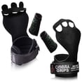 thumbnail image 1 of Cobra Grips Cross Training Grips Best Gymnastics Grips Keep Your Hands Free From Blisters & Callouses Pullups Weight Lifting Chin Ups, Green - Medium, 1 of 7