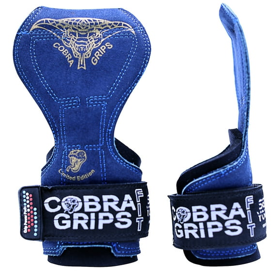 Cobra Grips PRO Weight Lifting Gloves Heavy Duty Straps   Power Lifting Hooks For Deadlifts  Wrist Wrap Support Bodybuilding