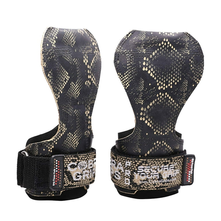 Cobra Grips Pro Weight Lifting Gloves Heavy Duty Straps Alternative Power Lifting Hooks Best Deadlifts Adjustable Neoprene Padded Wrist Wraps Support