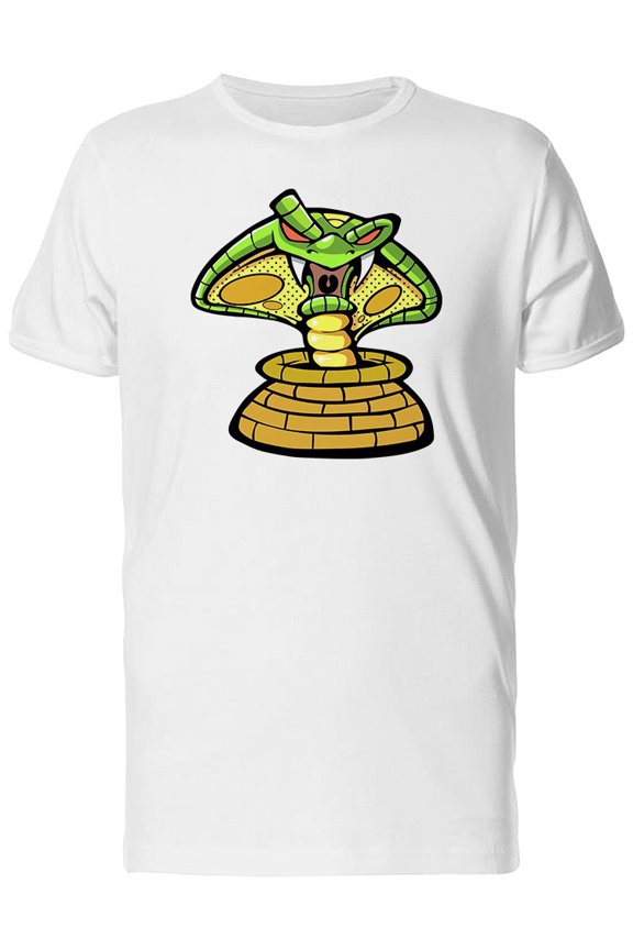 Cobra In Basket Cartoon Tee Men's -Image by Shutterstock