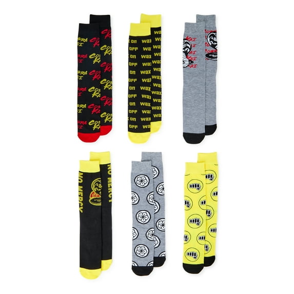 Cobra Kai 6-pack Crew Socks