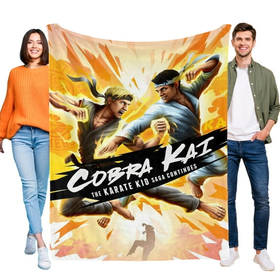Cobra Kai-Anti-Pilling Flannel Blanket Soft Lightweight Plush Fuzzy Cozy Luxury Blanket for Home and Kitchen Use  Perfect for Kids and Adults 60"*79"(150cm*200cm)