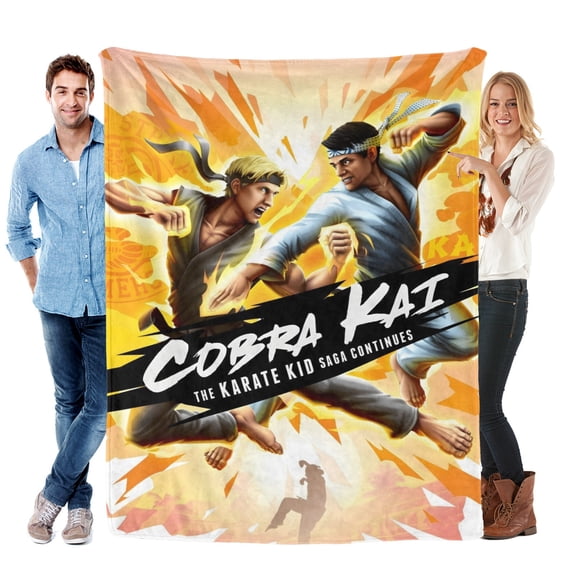 Cobra Kai-Anti-Pilling Flannel Blanket Soft Lightweight Plush Fuzzy Cozy Luxury Blanket for Home and Kitchen Use  Perfect for Kids and Adults