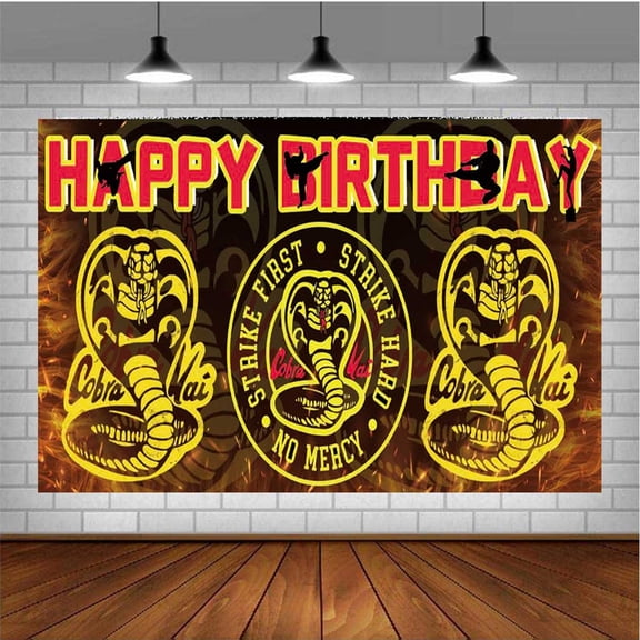 Cobra Kai Post Wall Decor Birthday Banner Backdrop Background Party Supplies Taspestry