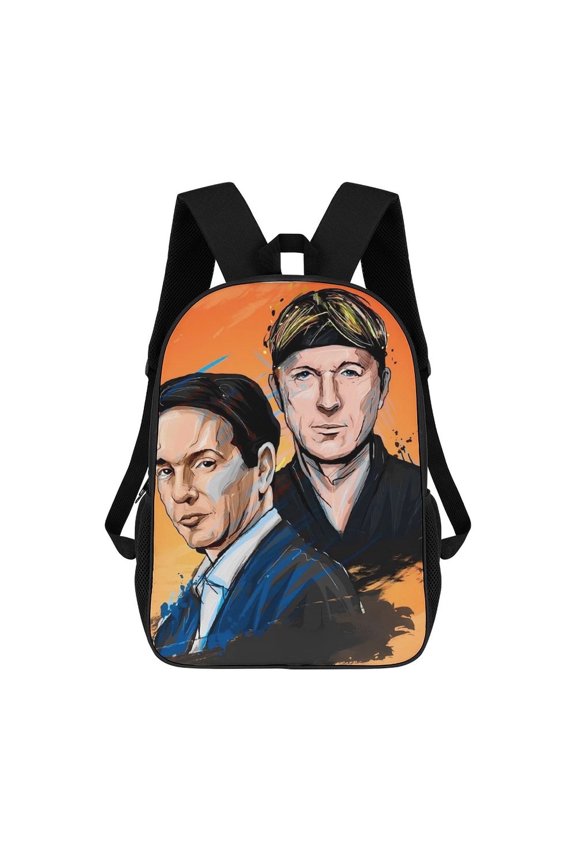 Cobra-Kai Backpack, Bookbag with Adjustable Shoulder Straps And Large Zip Compartment, Unisex Travel Bags 17 Inch