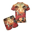 thumbnail image 1 of Cobra Kai Boys 2-Piece Swimsuit Set, Short Sleeve Rash Guard & Swim Trunks, 1 of 7