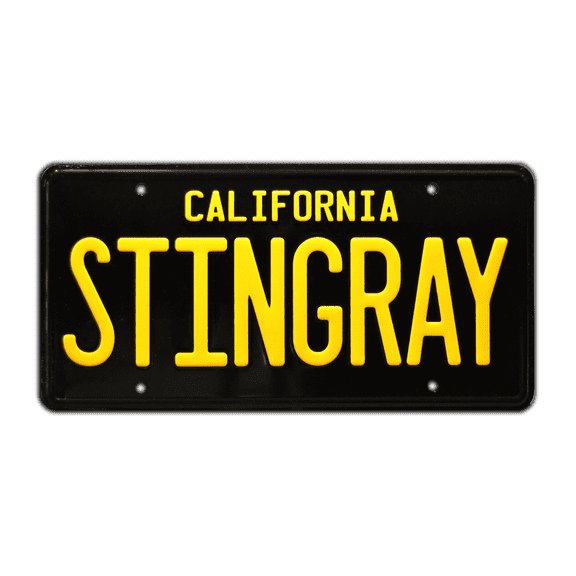 Cobra Kai | Challenger | STINGRAY | Metal Stamped Replica Prop License Plate