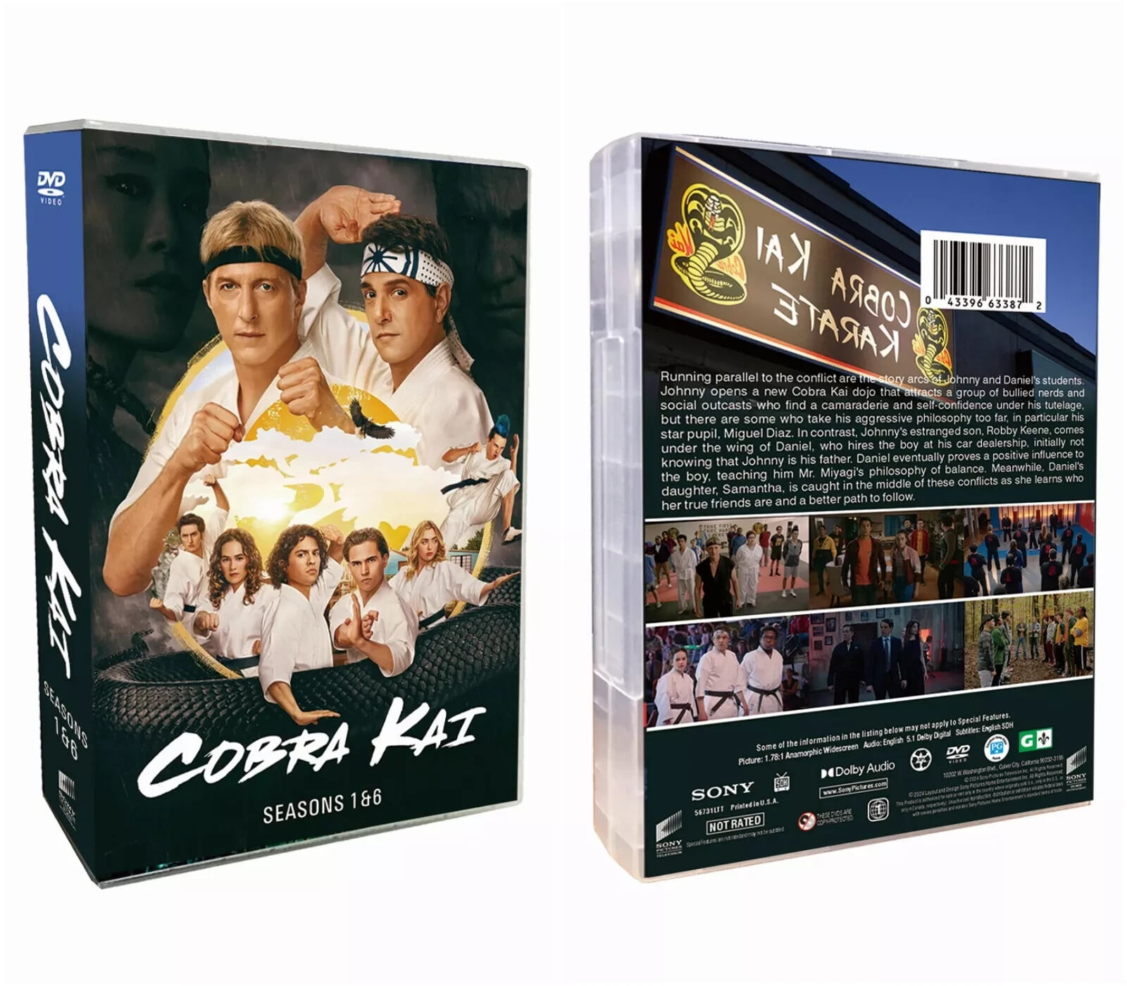 Cobra Kai Complete Season 1-6 (6Part 1+2+3) DVD 14-Disc Sealed Box