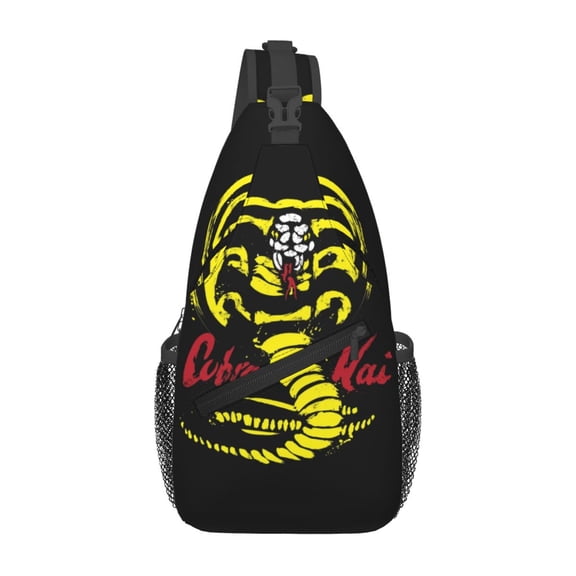 Cobra Kai Crossbody Sling Backpac Women Men Gifts Sling Bag Travel Hiking Gym Chest Bag Daypack