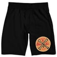thumbnail image 1 of Cobra Kai Crossbones Men's Black Sleep Pajama Shorts-XL, 1 of 3