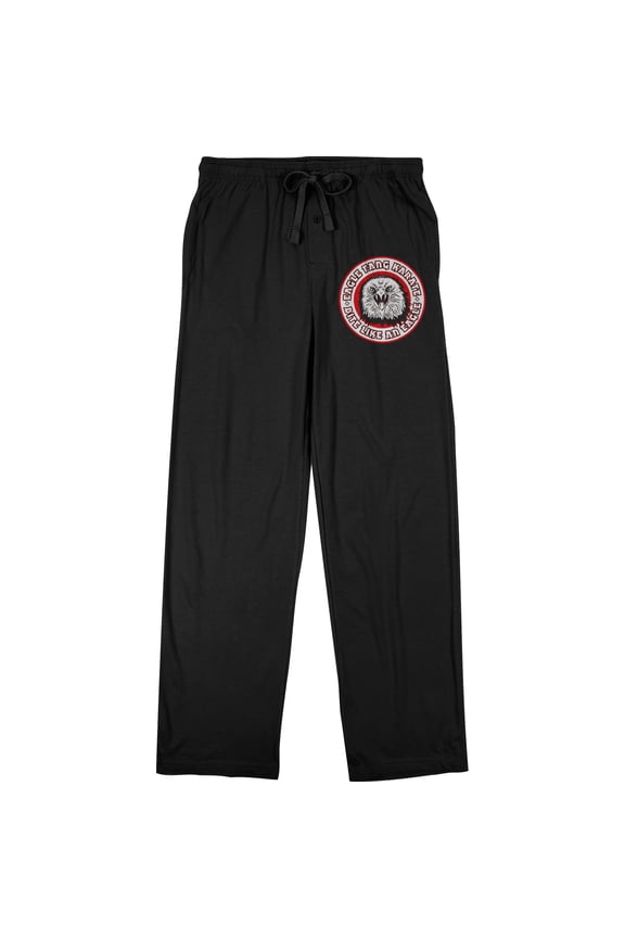 Cobra Kai Dojo Logo Men's Black Sleep Pajama Pants-Small