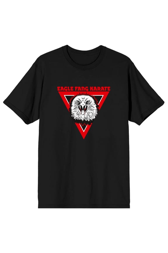 Cobra Kai Eagle Fang Karate Men's Black Graphic Tee-3XL