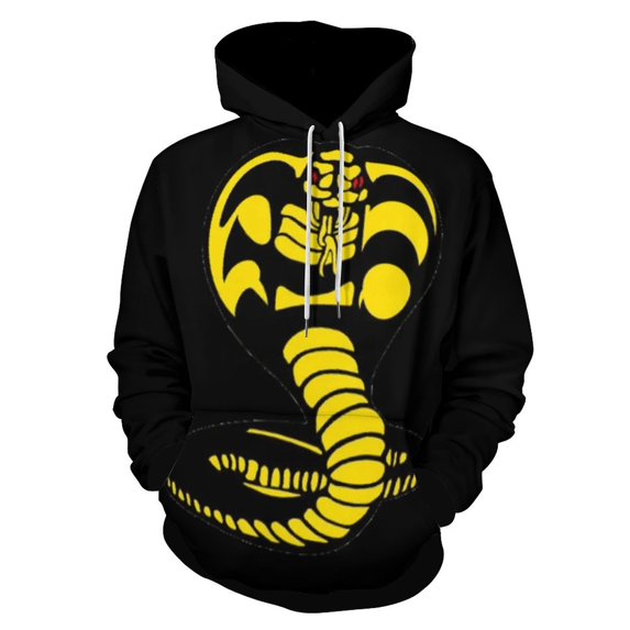 Cobra Kai Hoodie for Men Women, Unisex 3D Print Pullover Hooded With Pocket, Funny Sweatshirt, Long Sleeve Hoodies, S-6XL
