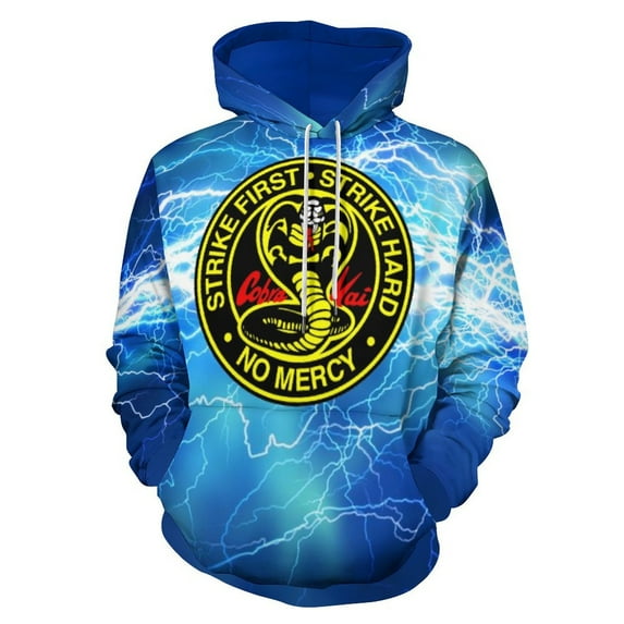 Cobra Kai Hoodie for Men Women, Unisex 3D Print Pullover Hooded With Pocket, Funny Sweatshirt, Long Sleeve Hoodies, S-6XL
