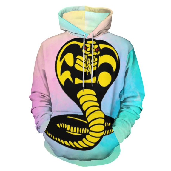 Cobra Kai Hoodie for Men Women, Unisex 3D Print Pullover Hooded With Pocket, Funny Sweatshirt, Long Sleeve Hoodies, S-6XL