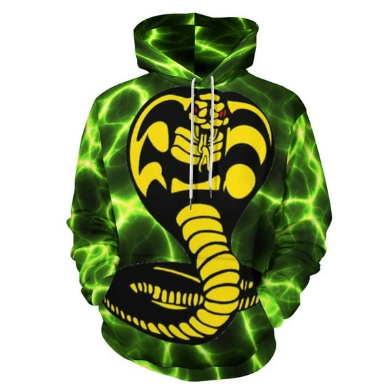 Cobra Kai Hoodie for Men Women, Unisex 3D Print Pullover Hooded With Pocket, Funny Sweatshirt, Long Sleeve Hoodies, S-6XL