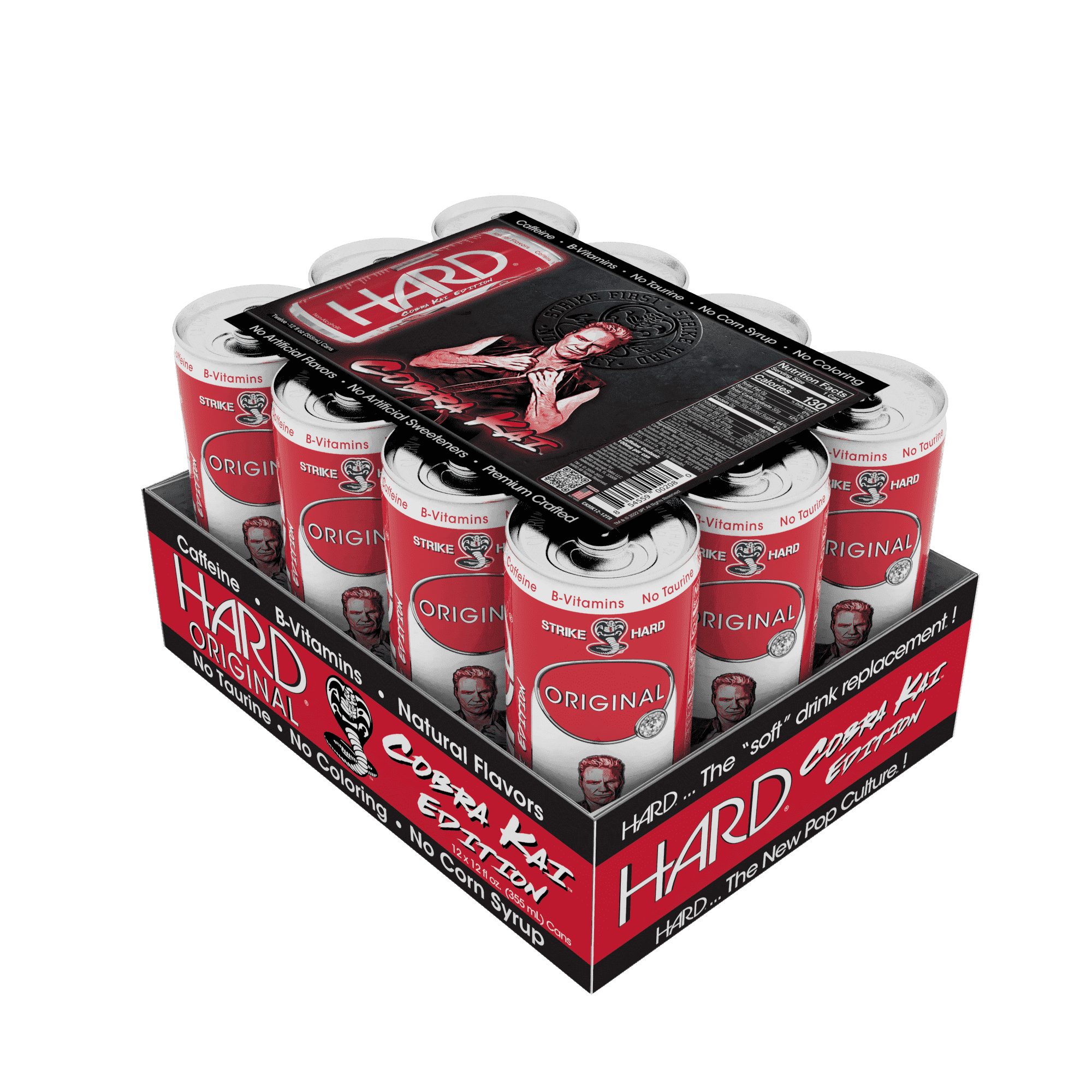 Cobra Kai Limited Ed - HARD® Sparkling Beverage with Vitamins, 12