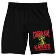 thumbnail image 1 of Cobra Kai Los Angeles, CA Men's Black Sleep Shorts-Small, 1 of 5